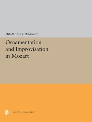 cover image of Ornamentation and Improvisation in Mozart